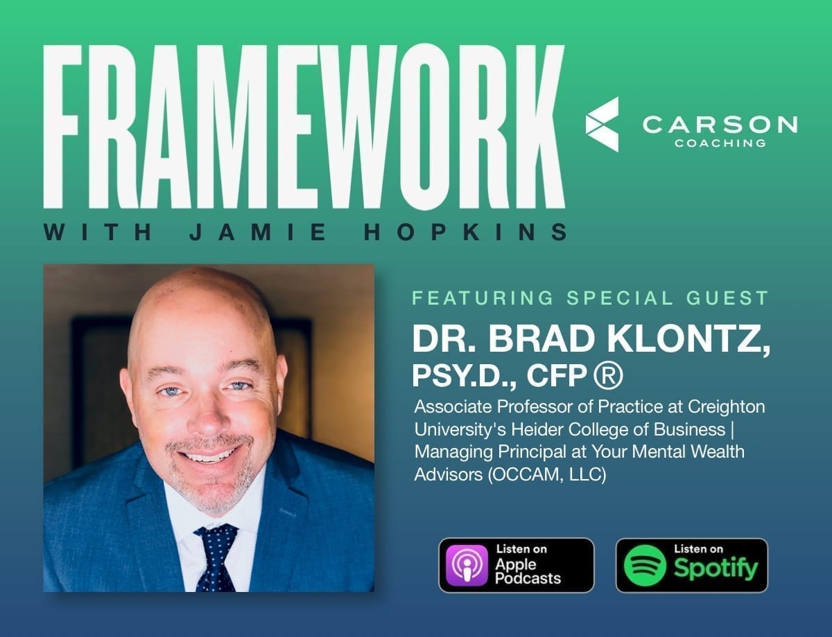 Understanding Your Money Beliefs and Using Psychology To Coach Clients with Brad Klontz